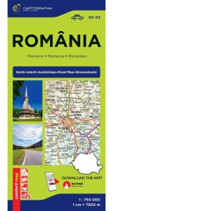 Vezi detalii pentru Romania. Harta rutiera Comfort (laminata)