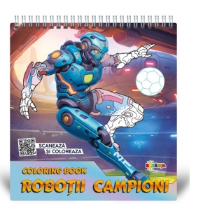 Antistress, Coloring book. Robotii campioni.