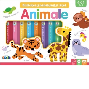 Vezi detalii pentru Animale. Biblioteca bebelusului istet - set 8 carti