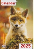 Calendar de perete 2025. Pui de animale (A4)