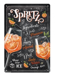 Placa decor metalica 20x30 Aperol Spritz