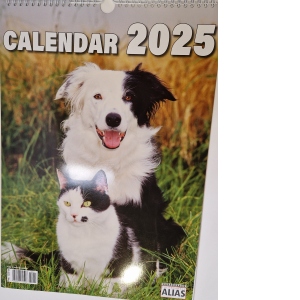 Calendar 2025. Caini si pisici