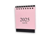 Calendar de birou "S", 12 coli, 1 luna/coala, culoare roz