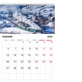 Calendar 2025 de perete A3, NOTES 1 luna/coala