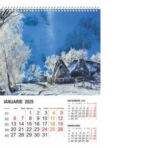 Vezi detalii pentru Calendar 2025 de perete A3, Romania