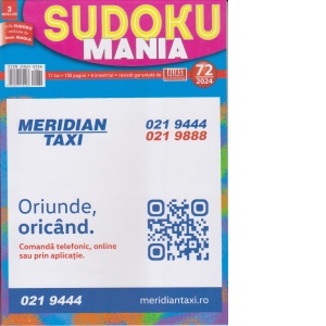 Sudoku mania. Numarul 72/2024