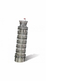 Puzzle 3D Piececool, Turnul din Pisa, Metal, 127 piese