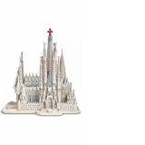 Puzzle 3D, La Sagrada Familia, Piececool, Metal, 450 piese