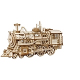 Puzzle 3D Locomotive, ROKR, Lemn, 349 piese