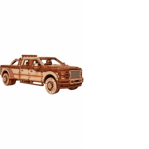 Puzzle 3D mecanic, Pickup Truck, WT, lemn, 706 piese