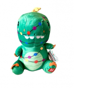 Jucarie de plus Kawaii Kuties Christmas - Dinozaur, 24 cm