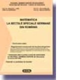 Matematica la sectiile speciale germane din Romania