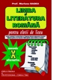 Limba si literatura romana pentru elevii de liceu (clasa a X-a)