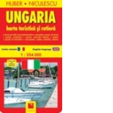 Ungaria. Harta turistica si rutiera