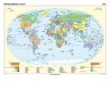 Harta politica a lumii (100 x 140 cm)