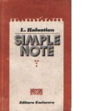 Simple note, Volumul al IV-lea