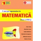 1 test pe saptamana la matematica, clasa a VIII-a