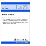 Codul muncii. (actualizat la 01.11.2007) Cod 294