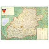 Harta Jude&#355;ul Sibiu -   Dimensiune: 140                     x 100  cm