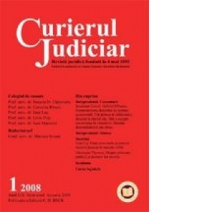 Curierul Judiciar, Nr. 1/2008