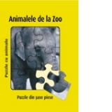 ANIMALELE DE LA ZOO - puzzle din sase piese