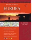 Atlas rutier Europa  (1: 800 000) - sosele europene, repere automobilistice, campinguri